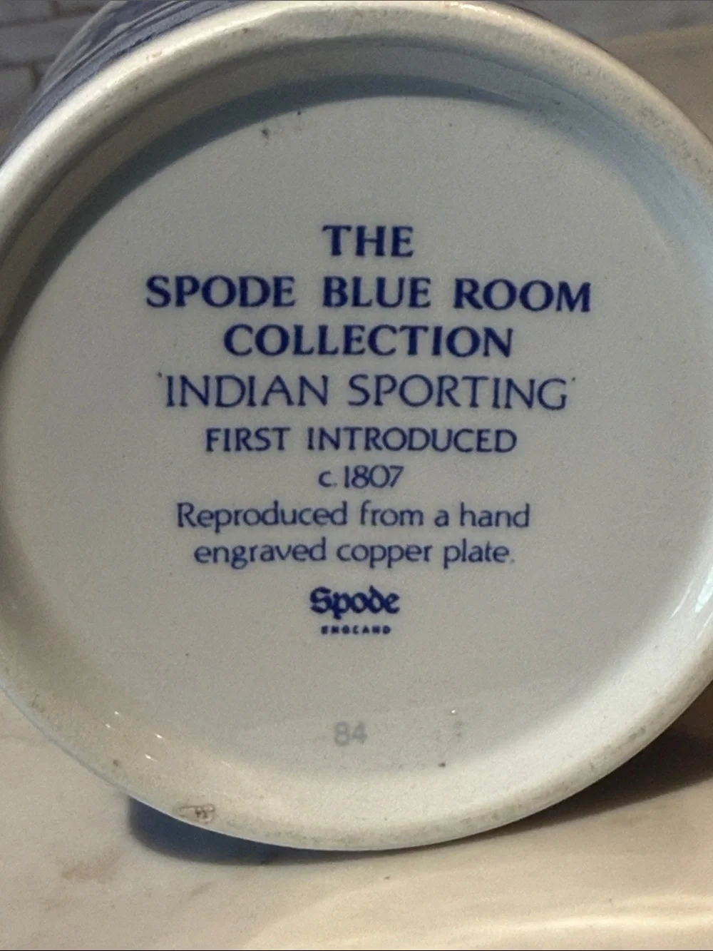Spode Blue Room Collection Elephant 8 oz Coffee Cup / Mug